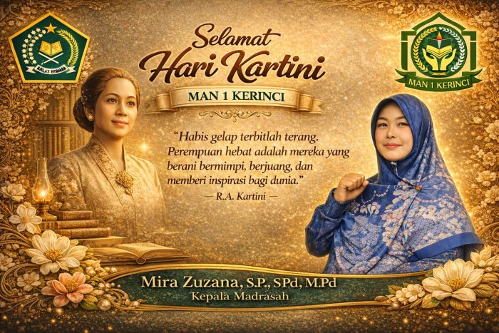 Peringati Hari Kartini, Kepala MAN 1 Kerinci Ajak Perempuan Terus Berinovasi dan Menginspirasi
