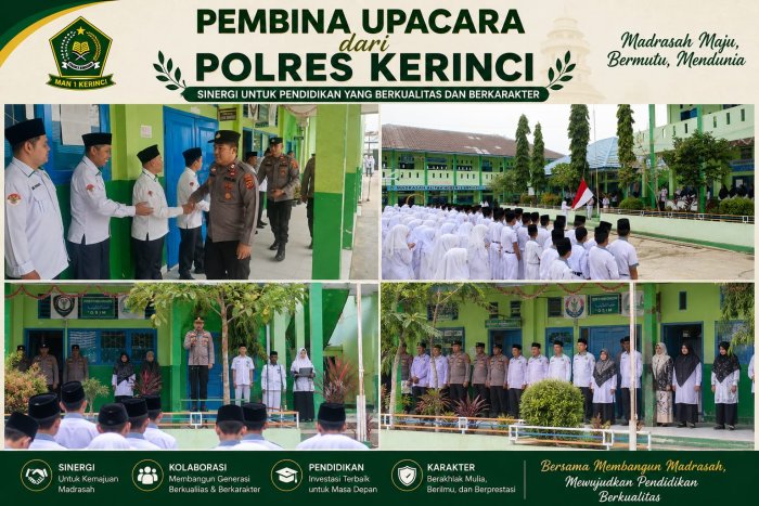 Polres Kerinci Jadi Pembina Upacara di MAN 1 Kerinci, Perkuat Sinergi Wujudkan Generasi Berkarakter Polres Kerinci Jadi Pembina Upacara di MAN 1 Kerinci, Perkuat Sinergi Wujudkan Generasi Berkarakter