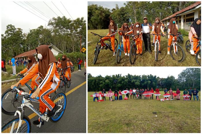 MAN 1 Kerinci Meriahkan HUT RI dengan Sepeda Santai dan Layangan Kreasi