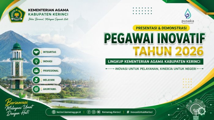 MAN 1 Kerinci Curi Perhatian! Empat Inovator Unjuk Gagasan di Ajang Pegawai Inovatif Kemenag Kerinci 2026 MAN 1 Kerinci Curi Perhatian! Empat Inovator Unjuk Gagasan di Ajang Pegawai Inovatif Kemenag Kerinci 2026