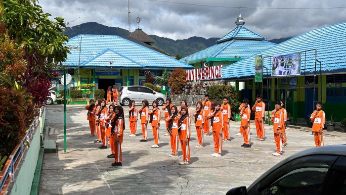 Semangat Tak Surut! Hari Kedua Ujian Praktik Senam MAN 1 Kerinci Berlangsung Meriah