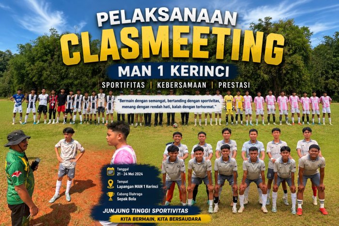 MAN 1 Kerinci Siapkan Classmeeting Meriah, GTK Diajak Berpartisipasi dalam Berbagai Perlombaan MAN 1 Kerinci Siapkan Classmeeting Meriah, GTK Diajak Berpartisipasi dalam Berbagai Perlombaan
