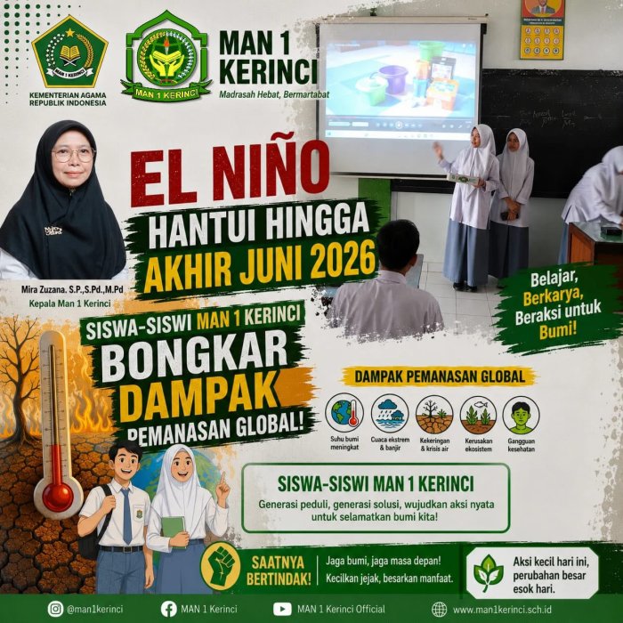 El Niño Mengancam Hingga Juni 2026, MAN 1 Kerinci Perkuat Program Ekoteologi untuk Mitigasi El Niño Mengancam Hingga Juni 2026, MAN 1 Kerinci Perkuat Program Ekoteologi untuk Mitigasi