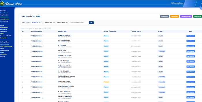 Pendaftaran SPMB MAN 1 Kerinci Terus Bertambah, Antusiasme Calon Siswa Meningkat