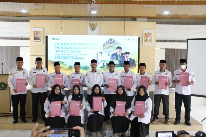 Kepala MAN 1 Kerinci Teken Perjanjian Kinerja 2026, Siap Wujudkan Madrasah Unggul