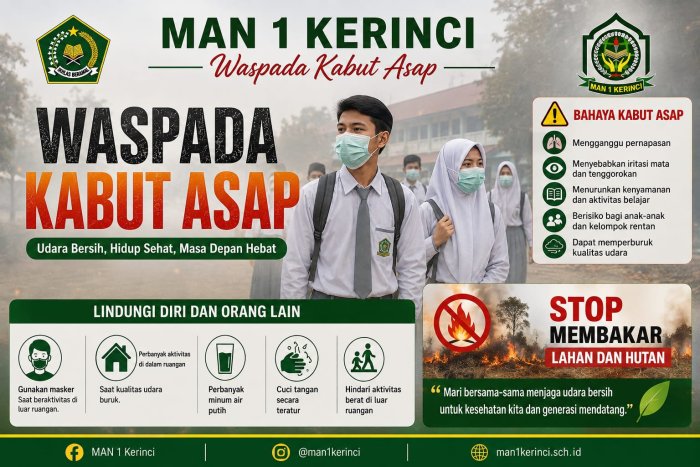 MAN 1 Kerinci Ajak Masyarakat Waspadai Bahaya Kabut Asap dan Cegah Kebakaran Hutan MAN 1 Kerinci Ajak Masyarakat Waspadai Bahaya Kabut Asap dan Cegah Kebakaran Hutan