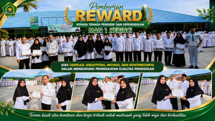 MAN 1 Kerinci Berikan Reward kepada Tenaga Pendidik dan Kependidikan atas Dedikasi dan Kontribusi MAN 1 Kerinci Berikan Reward kepada Tenaga Pendidik dan Kependidikan atas Dedikasi dan Kontribusi