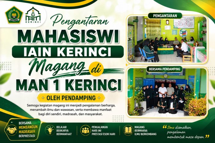 mahasiswa IAIN kerinci jalani magang di MAN 1 kerinci, wujud kolaborasi dan penguatan pengalaman pendidikan