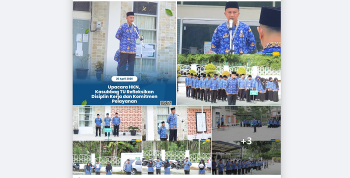 Kepala MAN 1 Kerinci Hadiri Apel Hari Kesadaran Nasional di Kemenag Kerinci