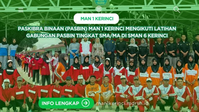 Paskibra MAN 1 Kerinci Asah Mental dan Fisik Lewat Latihan Gabungan