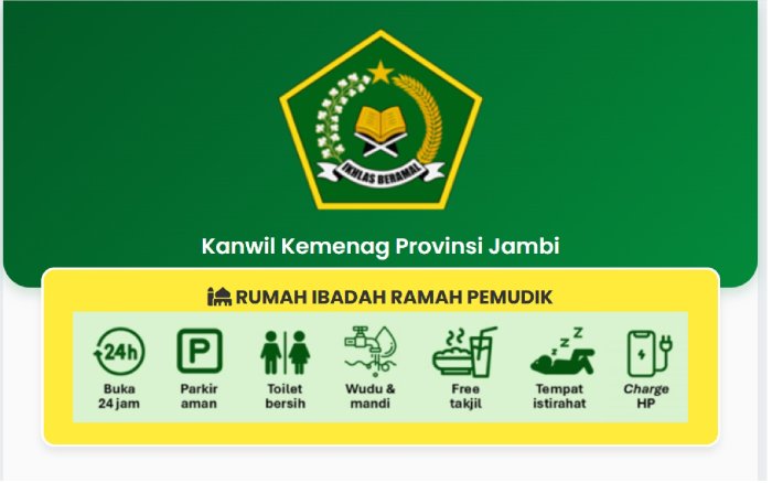 MAN 1 Kerinci Turun Tangan Dukung Masjid Ramah Pemudik, Siap Layani Pemudik Lebaran