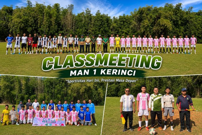 Final Classmeeting MAN 1 Kerinci: Guru vs Murid Siap Adu Strategi di Lapangan Daka Sebukar Final Classmeeting MAN 1 Kerinci: Guru vs Murid Siap Adu Strategi di Lapangan Daka Sebukar