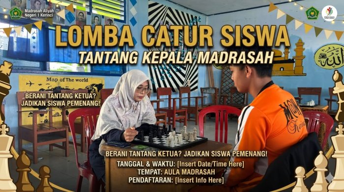 Final Catur Classmeeting MAN 1 Kerinci: Siswa Tantang Kepala Madrasah dalam Duel Penuh Sportivitas Final Catur Classmeeting MAN 1 Kerinci: Siswa Tantang Kepala Madrasah dalam Duel Penuh Sportivitas