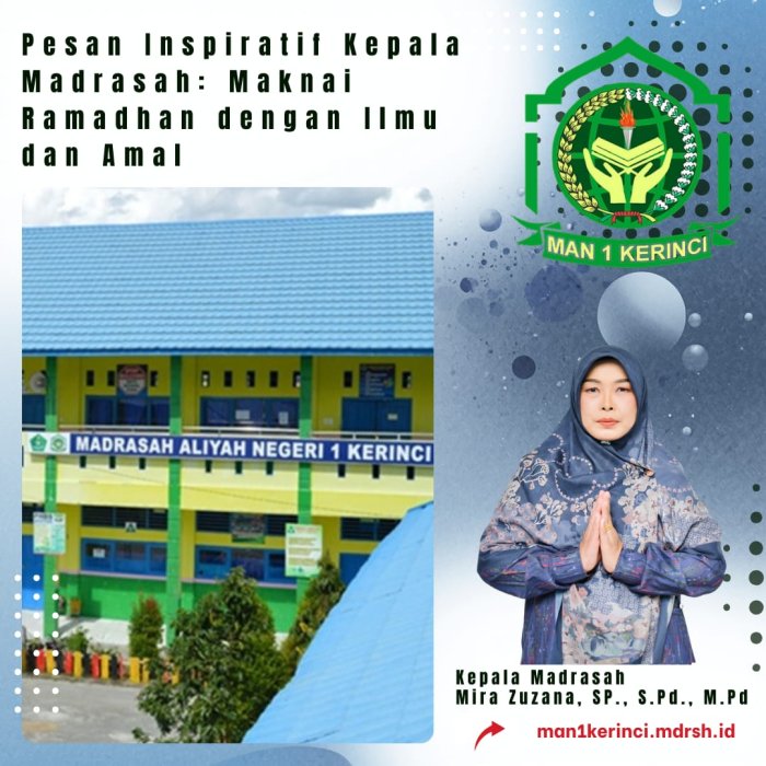Pesan Inspiratif Kepala Madrasah: Maknai Ramadhan dengan Ilmu dan Amal