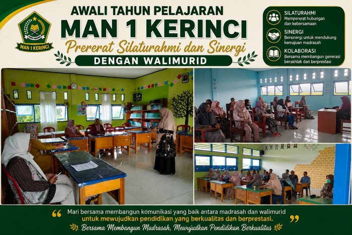 Awali Tahun Pelajaran, MAN 1 Kerinci Pererat Silaturahmi dan Sinergi dengan Wali Murid
