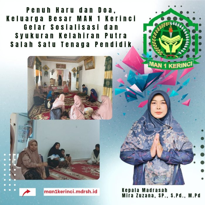 Penuh Haru dan Doa, MAN 1 Kerinci Gelar Syukuran Kelahiran Putra Tenaga Pendidik