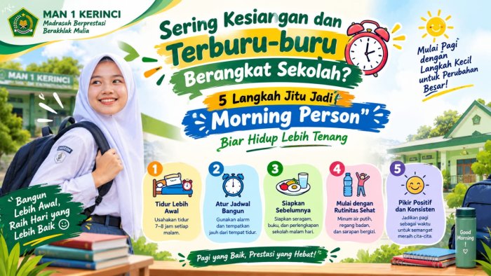 Sering Kesiangan dan Terburu-buru Berangkat Sekolah? 5 Langkah Jitu Jadi Morning Person Biar Hidup Lebih Tenang