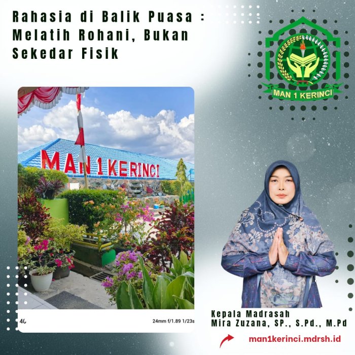 Rahasia di Balik Puasa : Melatih Rohani, Bukan Sekedar Fisik