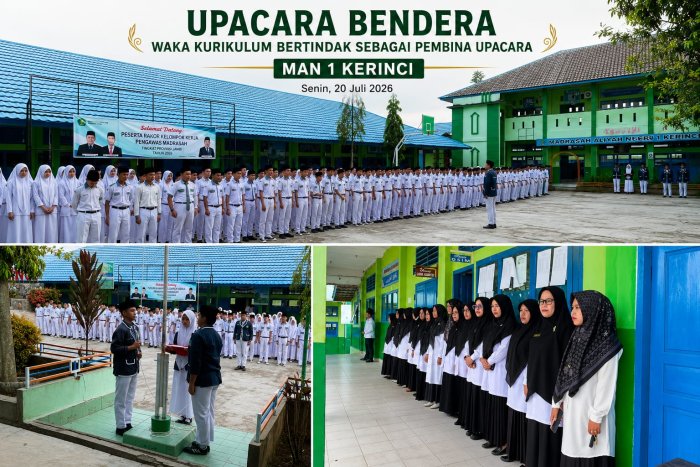 Upacara Bendera MAN 1 Kerinci Berlangsung Khidmat, Waka Kurikulum Ajak Siswa Tingkatkan Disiplin dan Prestasi Upacara Bendera MAN 1 Kerinci Berlangsung Khidmat, Waka Kurikulum Ajak Siswa Tingkatkan Disiplin dan Prestasi