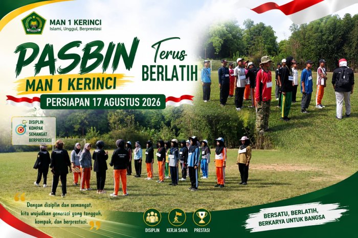 PASBIN MAN 1 Kerinci Terus Berlatih, Siapkan Diri Sambut Lomba 17 Agustus 2026